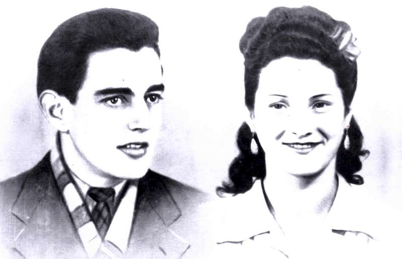 Assemblage des portraits de Gérard et Jeanine vers 1948