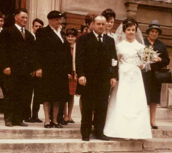 Photo du mariage de Monique en 1964