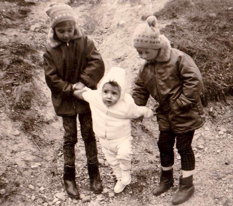 Photo des trois enfants de Ginette et Bruno