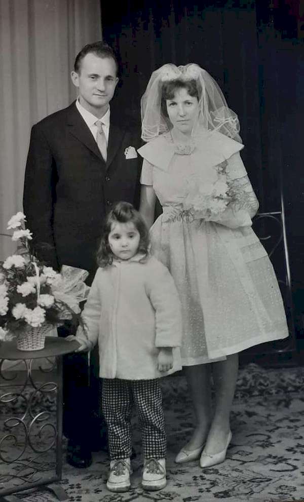 Photo de mariage de Robert et Eliane à Fourneaux en 1960